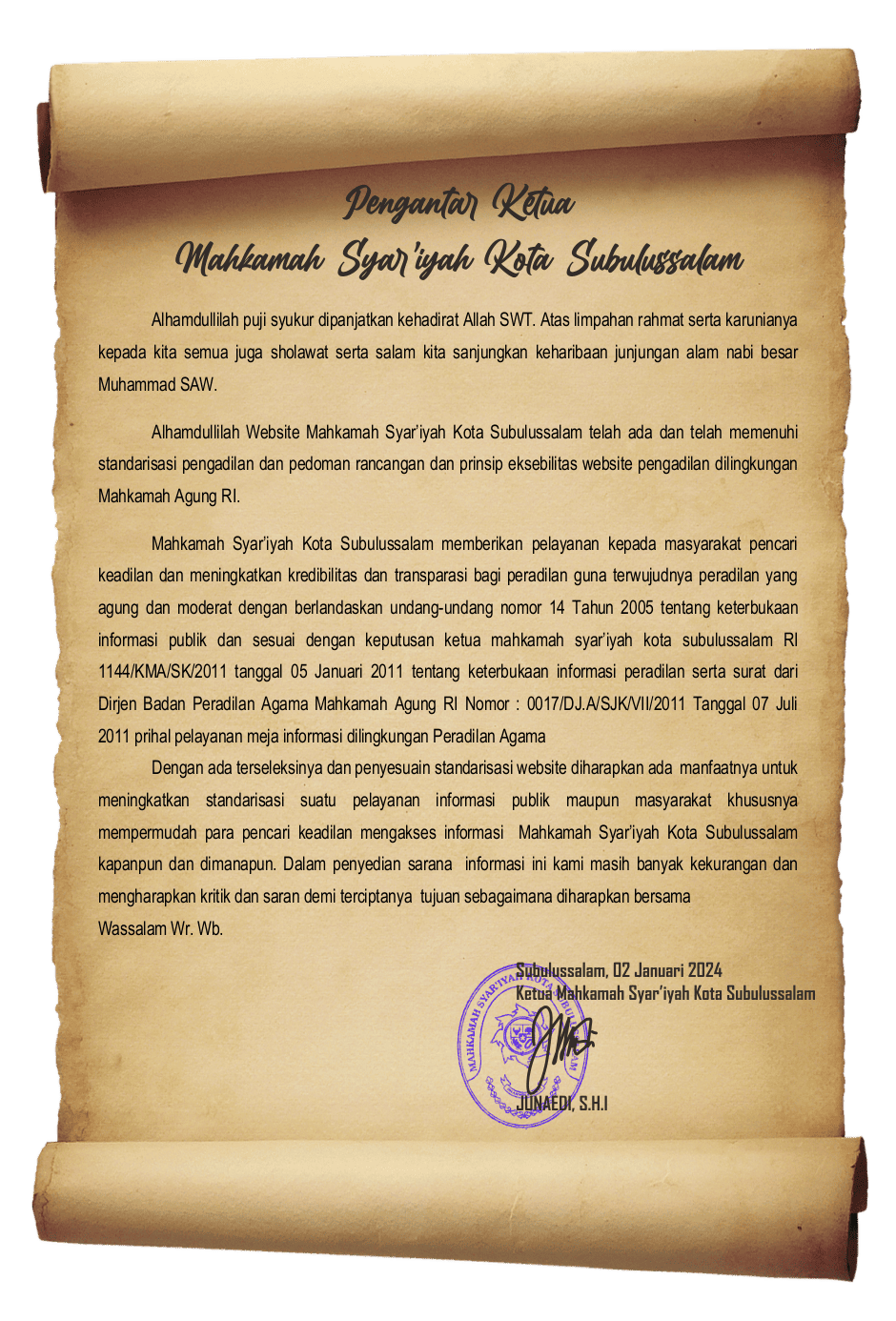 kata pengantar Ketua 1